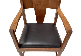 Two Art Deco Amsterdamse School Armchairs, by Frits Spanjaard, 1920s